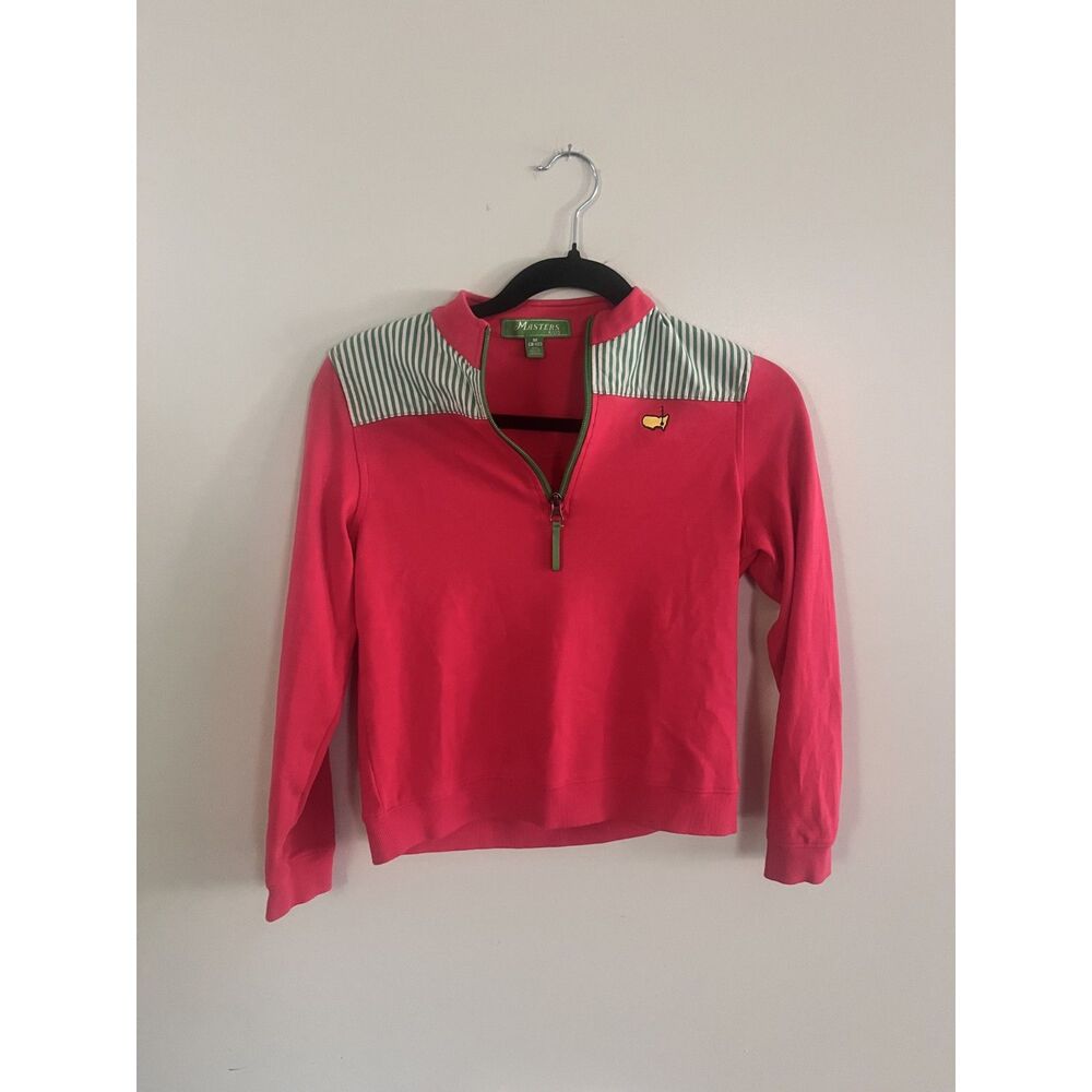 Masters Golf Pink and Green Girls Pullover